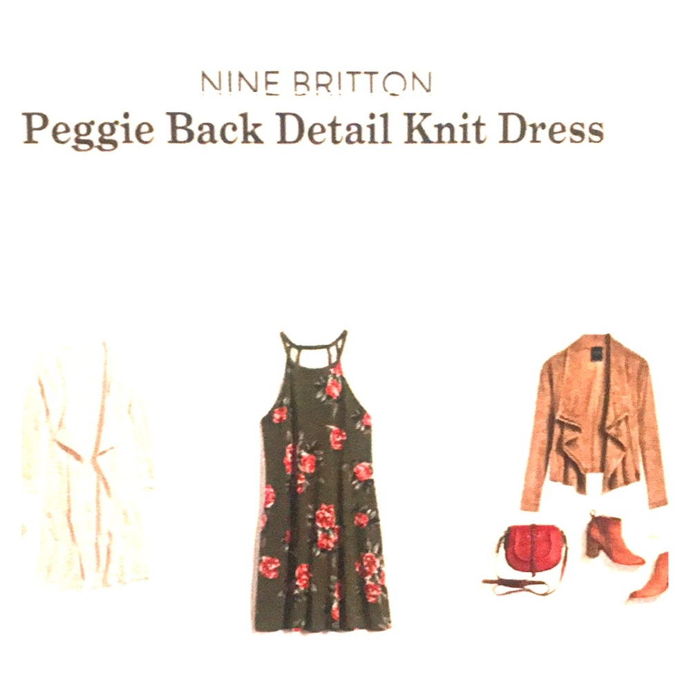 Peggie back detail knit dress